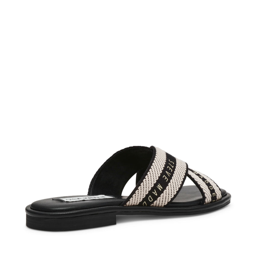 Sandalias Planas Arrows Negras - view 3