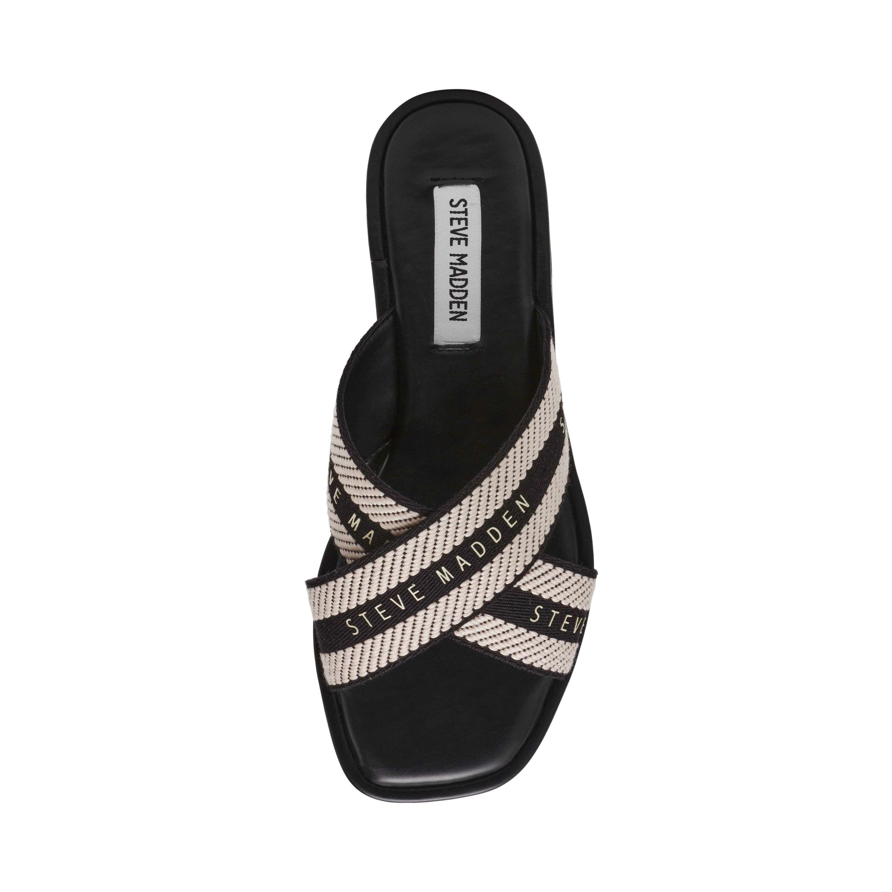 Sandalias Planas Arrows Negras - view 6
