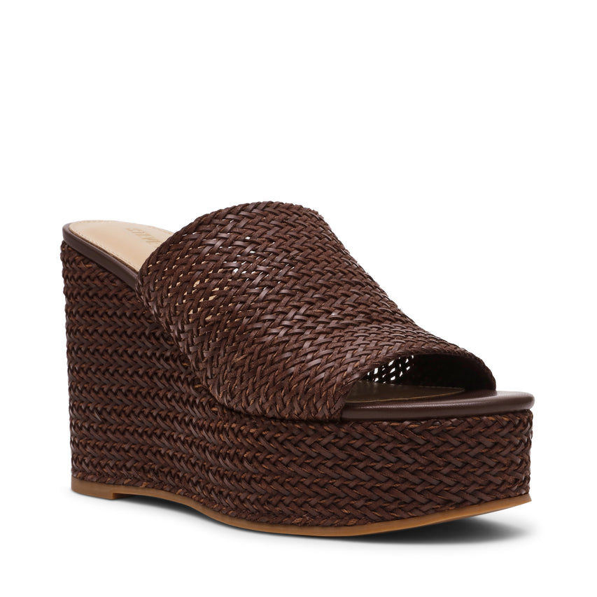 Sandalias de plataforma Cassi Café