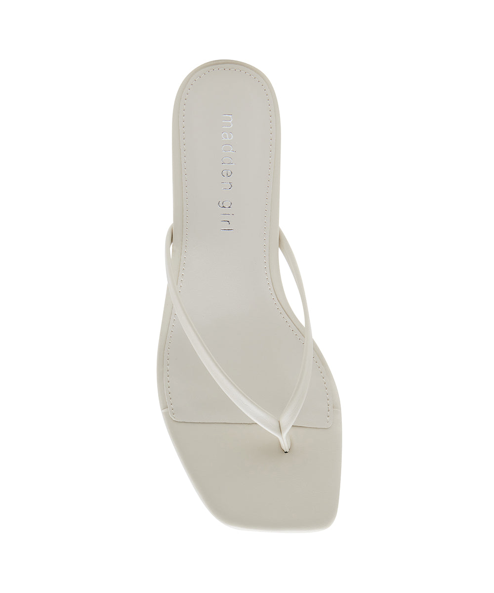 Sandalias planas Charlenne Hueso - view 6