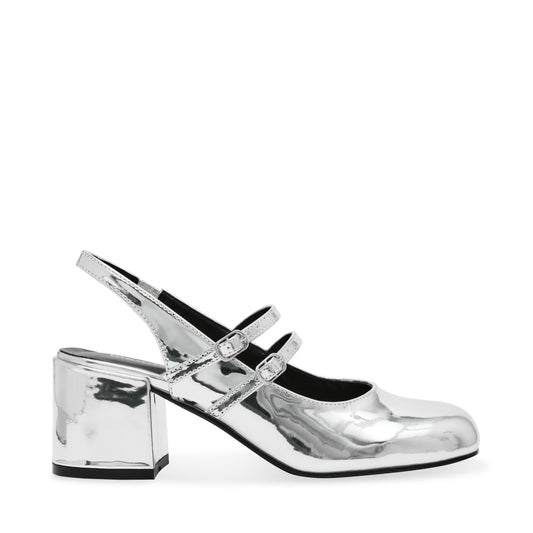 Tacones Stiletto Doll Plateados