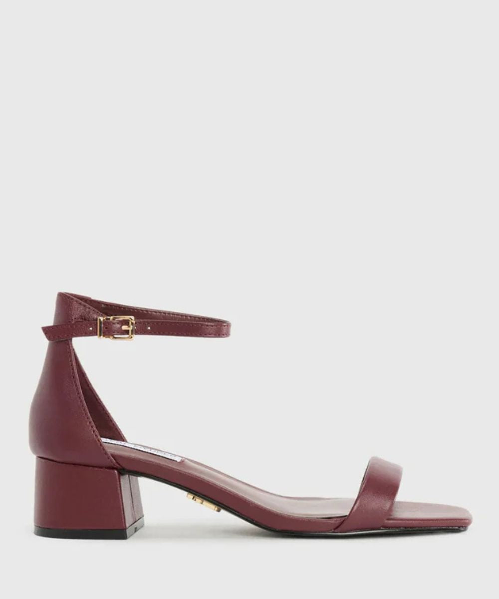 Sandalias de tacón Gena Vinotinto