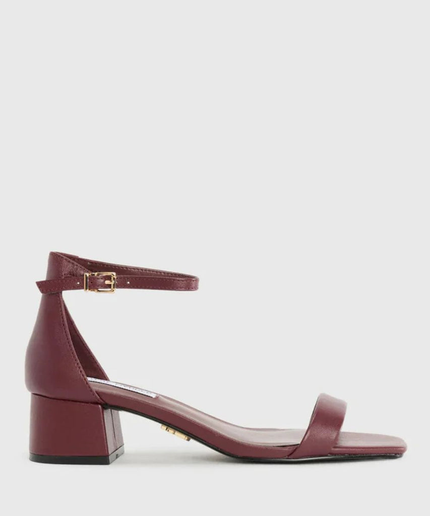 Sandalias de tacón Gena Vinotinto