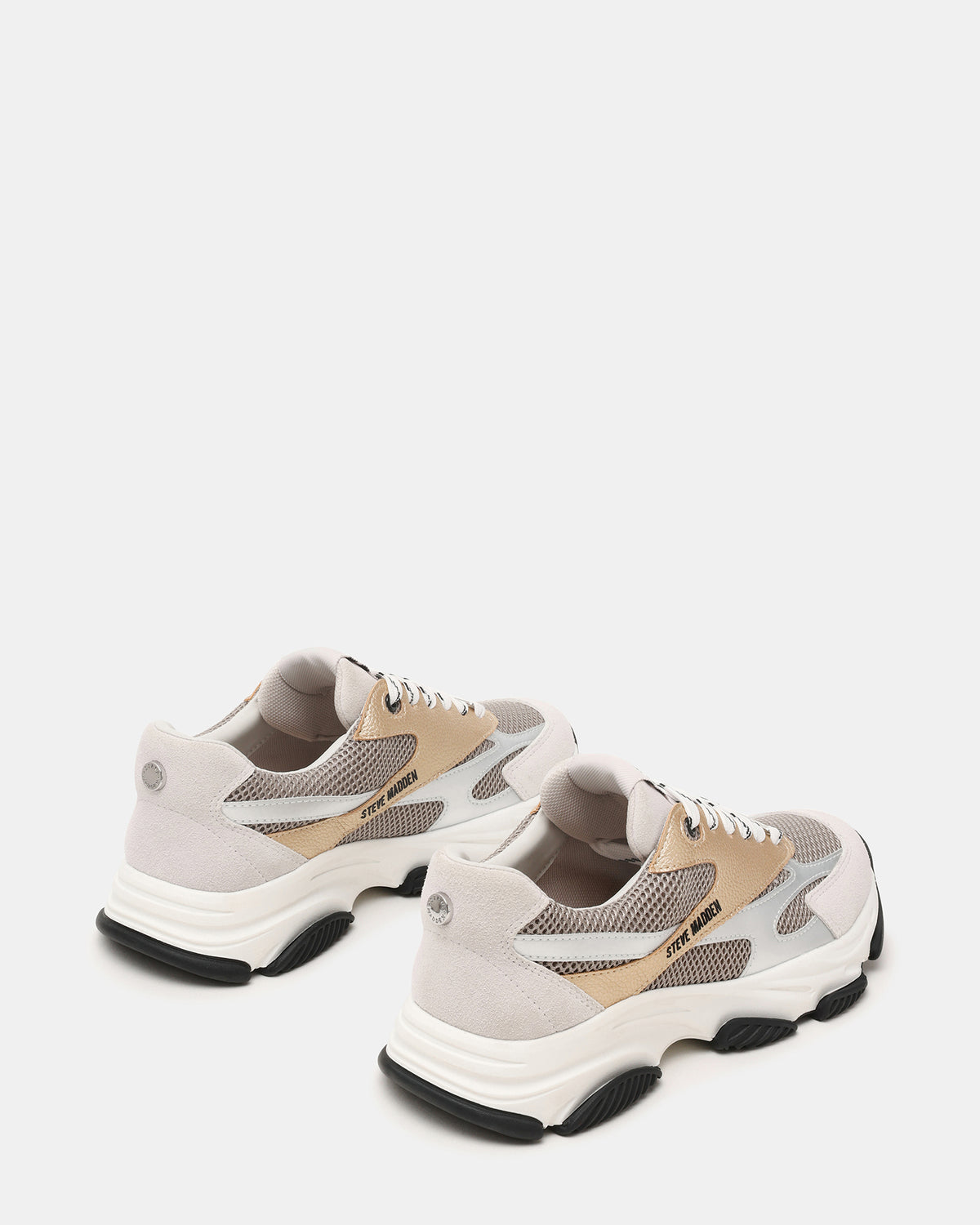 Tenis Front Row Blanco con dorado - view 3