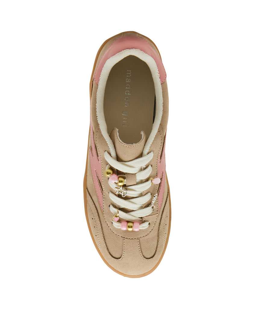 Tenis Giia café y rosado