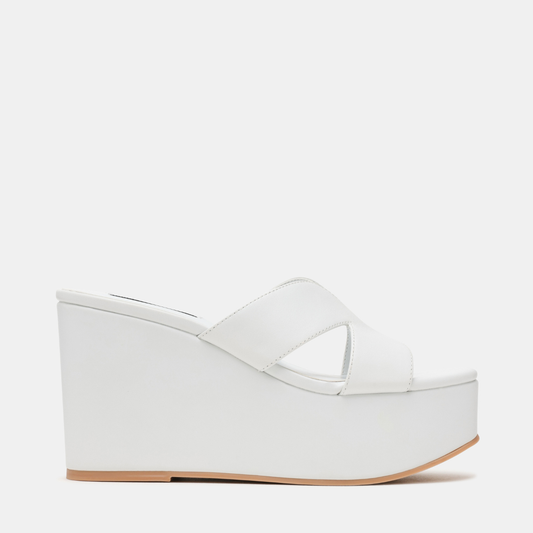 Sandalias de plataforma Justice Blancas