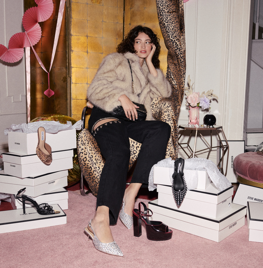 Tacones Stiletto Korra-R Plateados con brillante