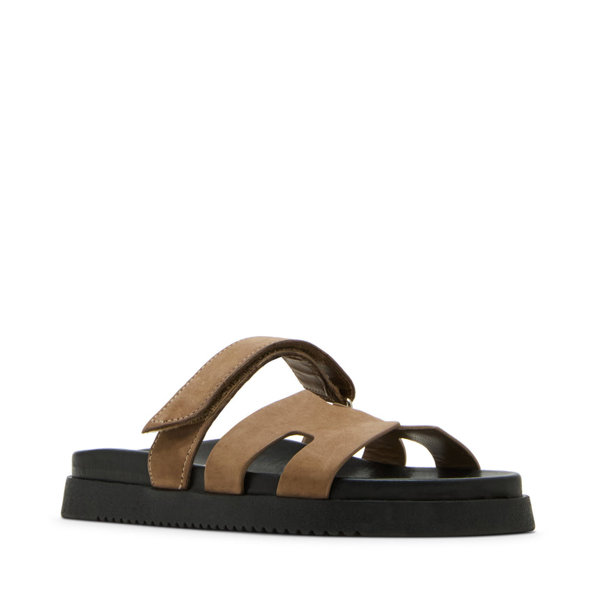 Sandalias Planas Mayven Negro y Beige - view 3