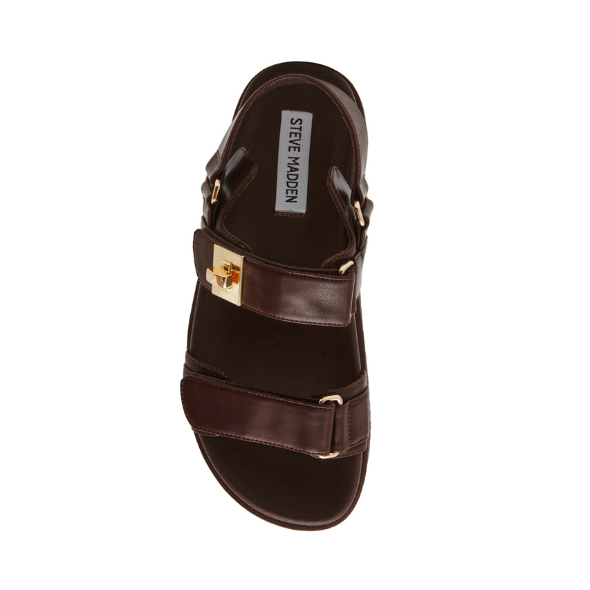 Sandalias planas Mona Café - view 6
