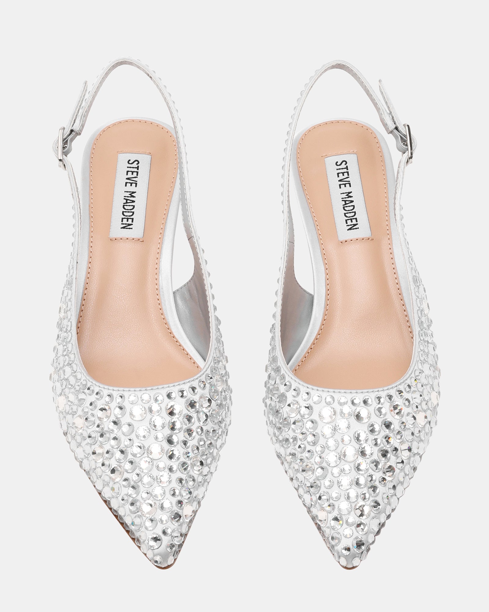 Tacones Stiletto Korra-R Plateados con brillante