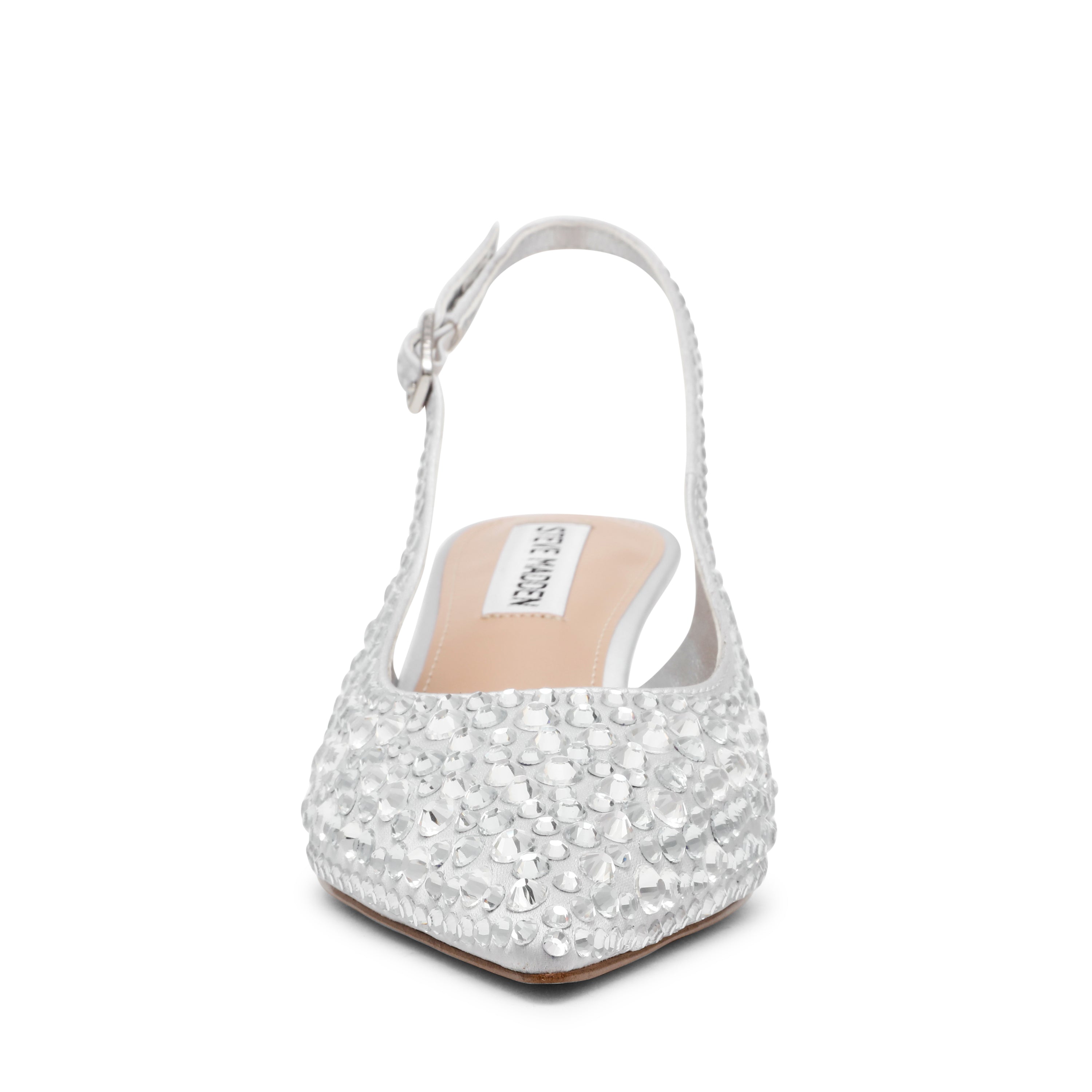 Tacones Stiletto Korra-R Plateados con brillante