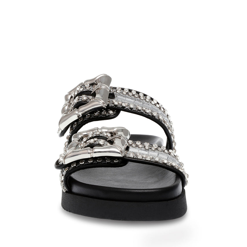 Sandalias planas Majesta negras