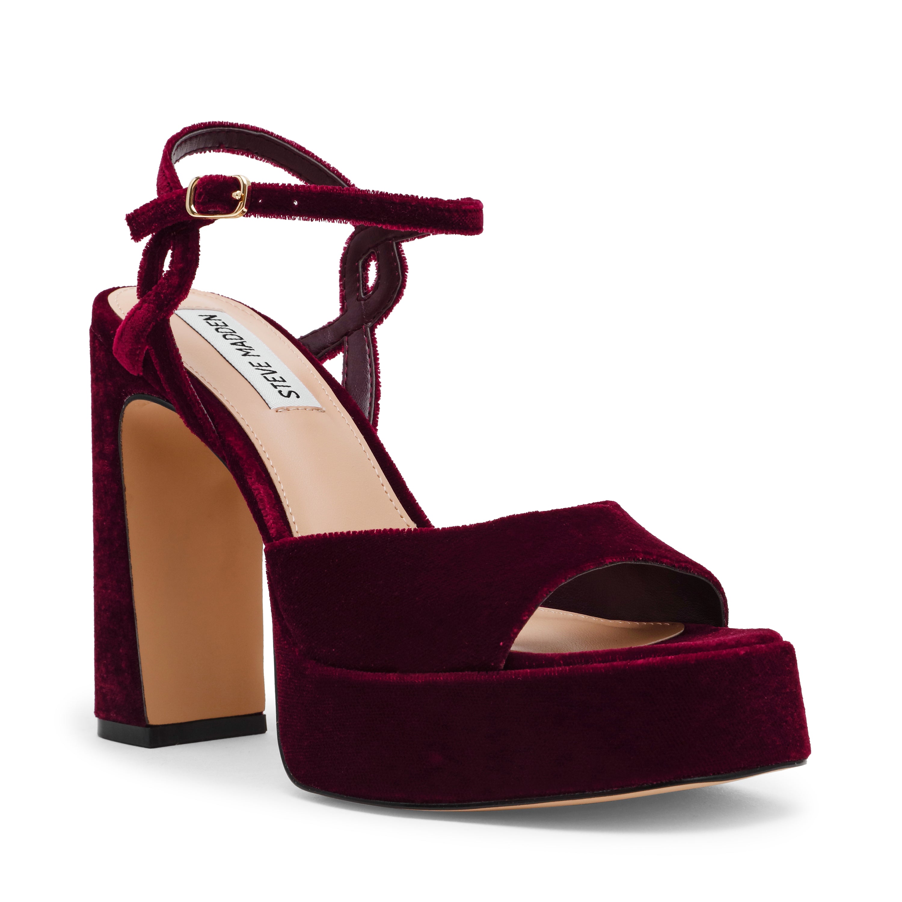 Sandalias de tacón Miliana Vinotinto Steve Madden – Steve Madden