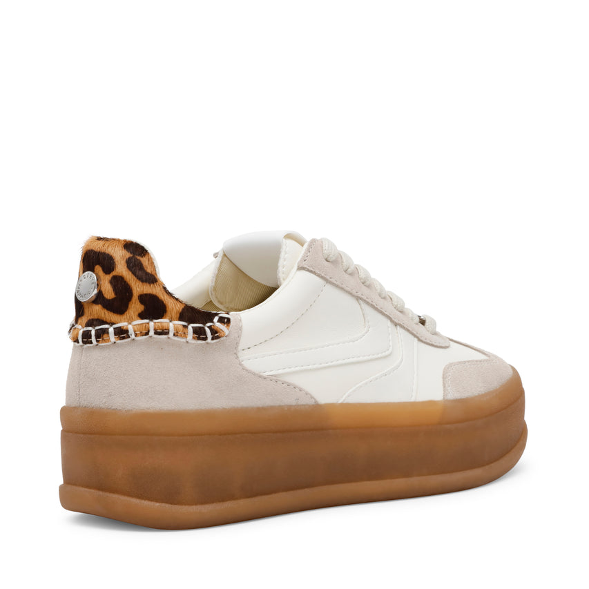 Tenis Off-Track Blanco y leopardo