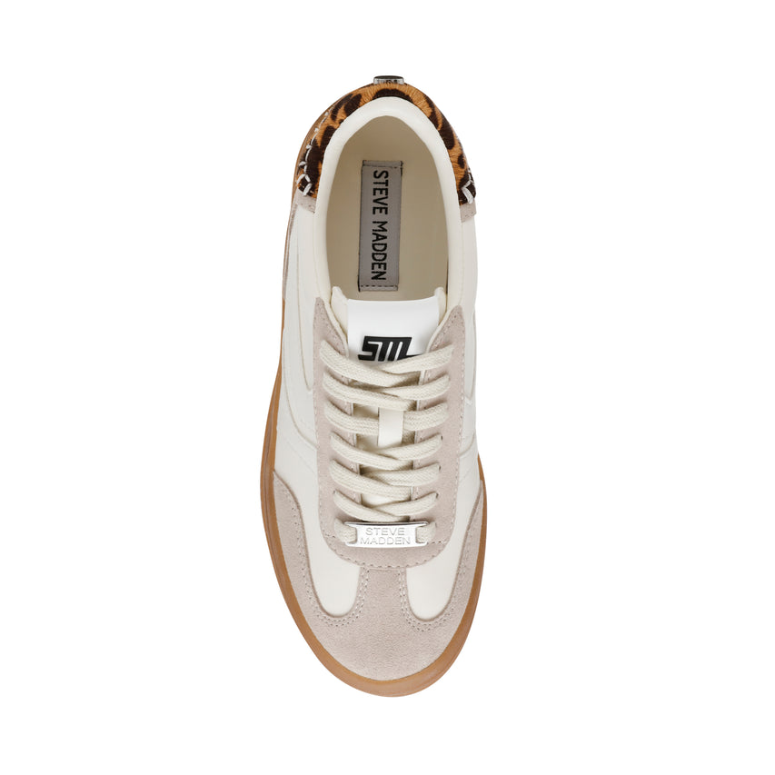 Tenis Off-Track Blanco y leopardo