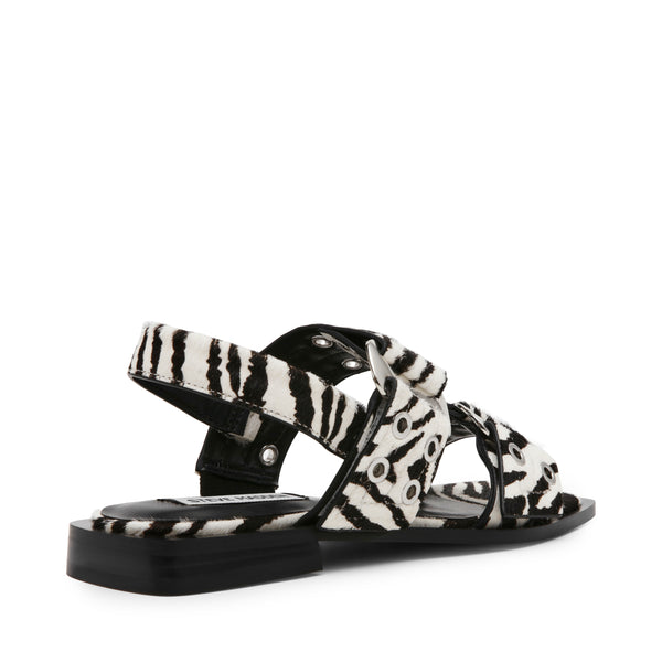 Sandalias Saria-L Negro Con Blanco