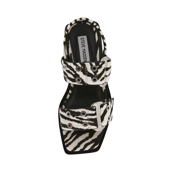 Sandalias Saria-L Negro Con Blanco