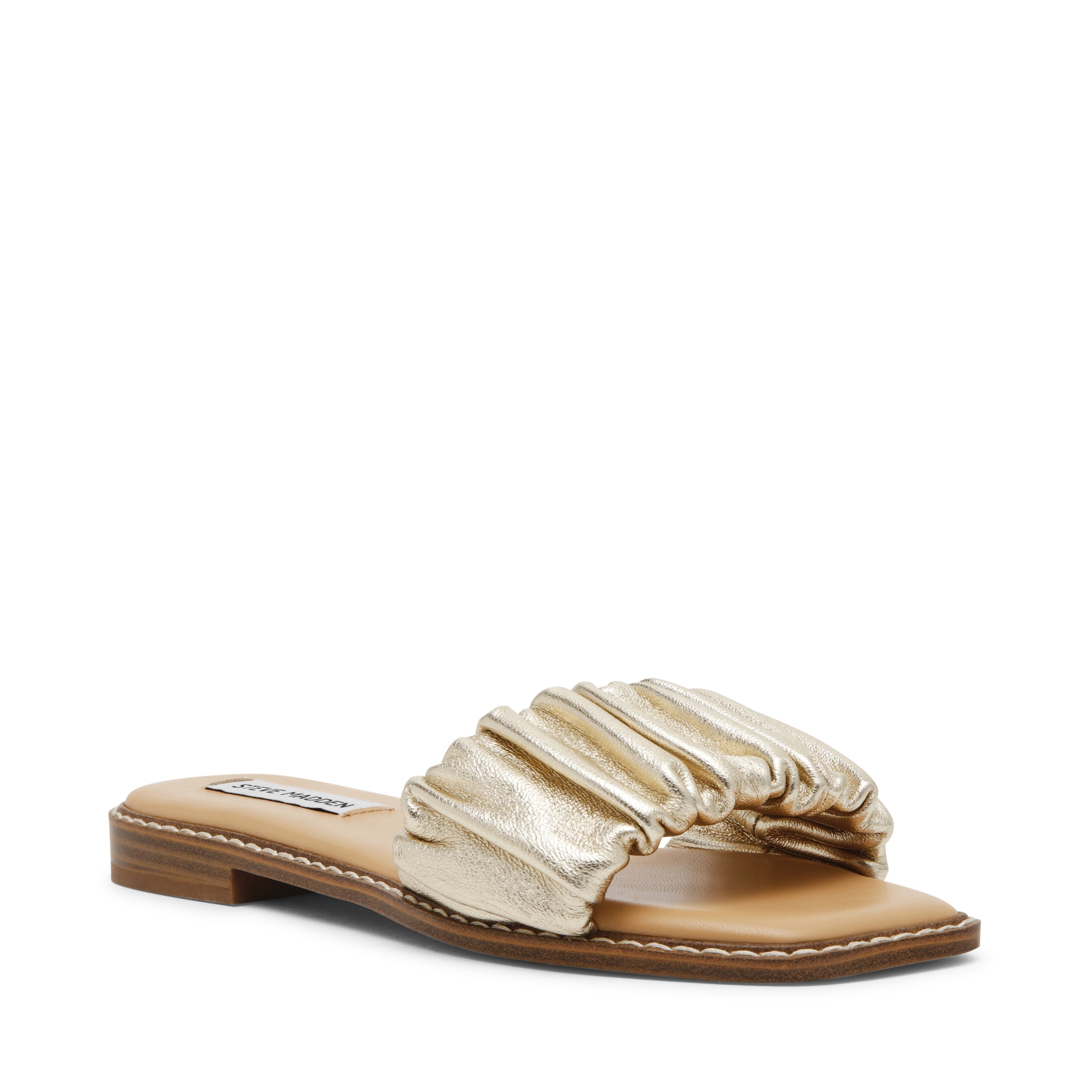 Sandalias Planas Stockton Doradas- Hover Image