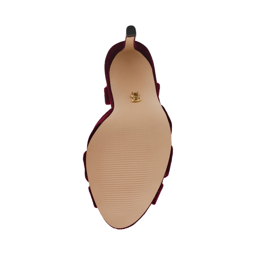 Sandalias de tacón Trophies Vinotinto