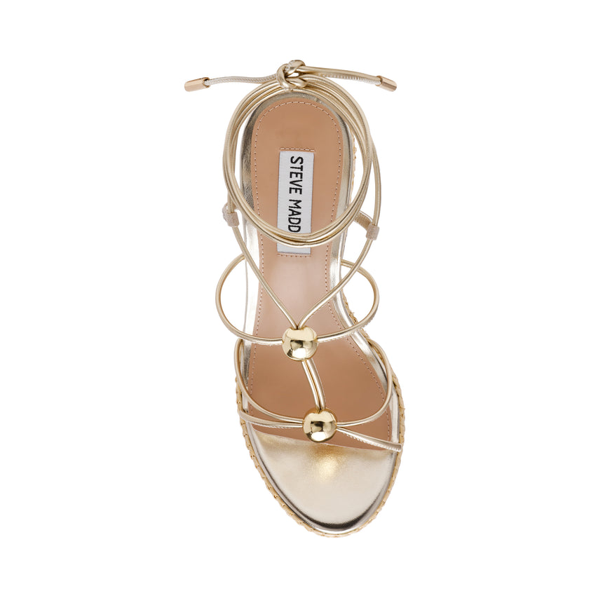 Sandalias de plataforma Tulym-R Doradas