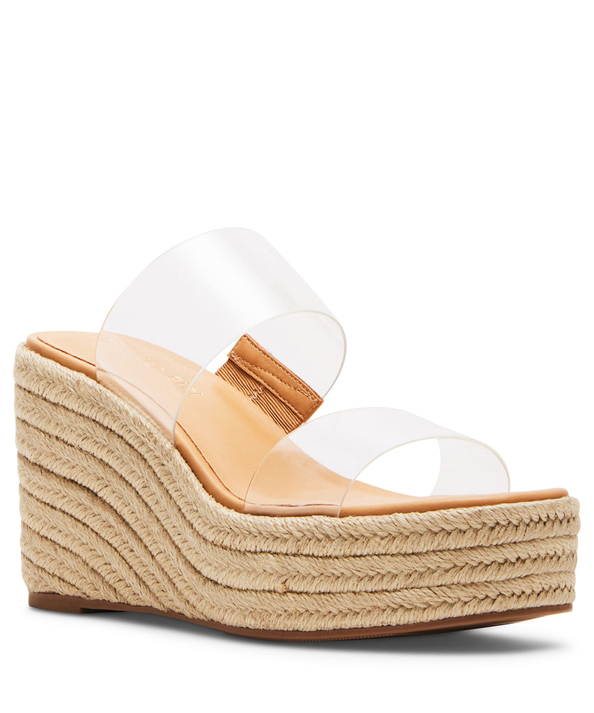 Sandalias de plataforma vision transparente