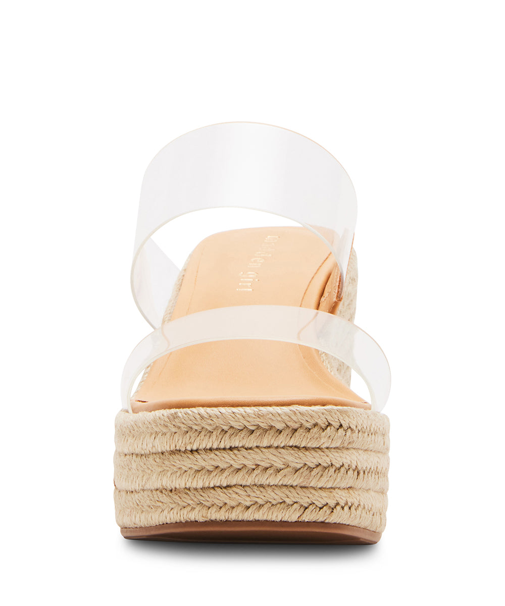 Sandalias de plataforma vision transparente