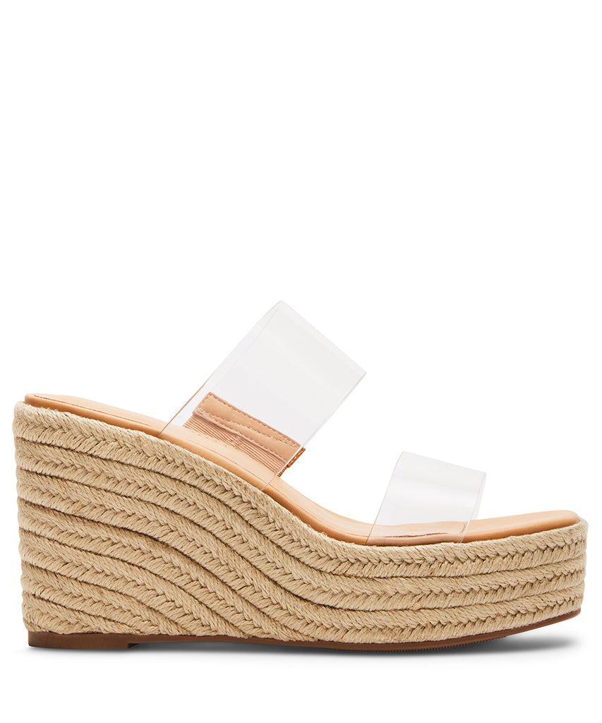 Sandalias de plataforma vision transparente