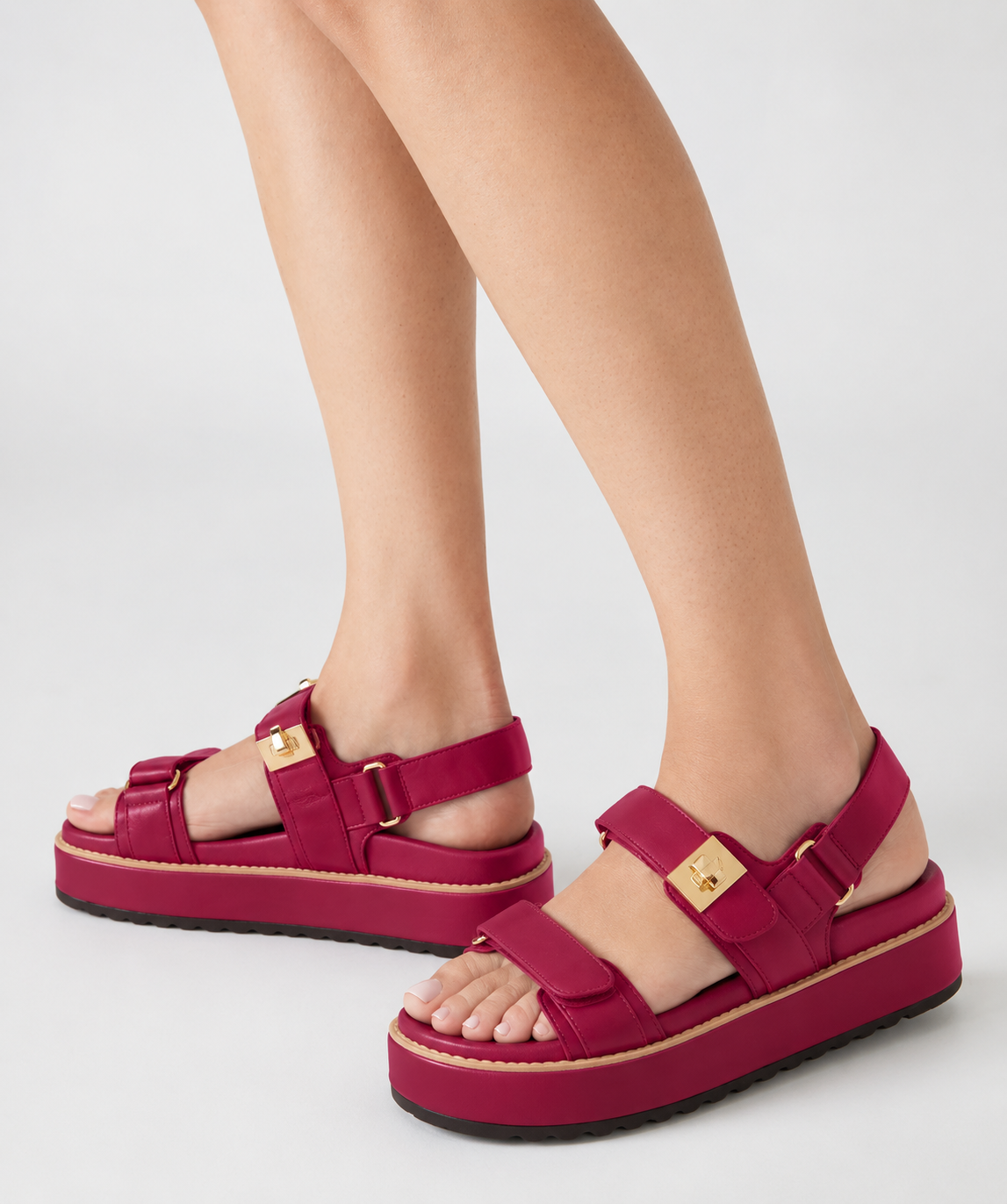 Sandalias planas Bigmona Vinotinto - view 2